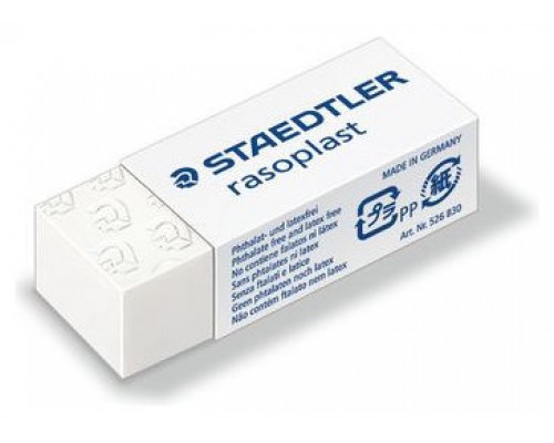 GOMA DE BORRAR RASOPLAST (42X19X13 MM) STAEDTLER 526 B30 (MIN30) (Espera 4 dias)